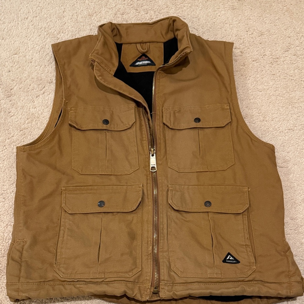Men's Tan Outdoor Utility Vest